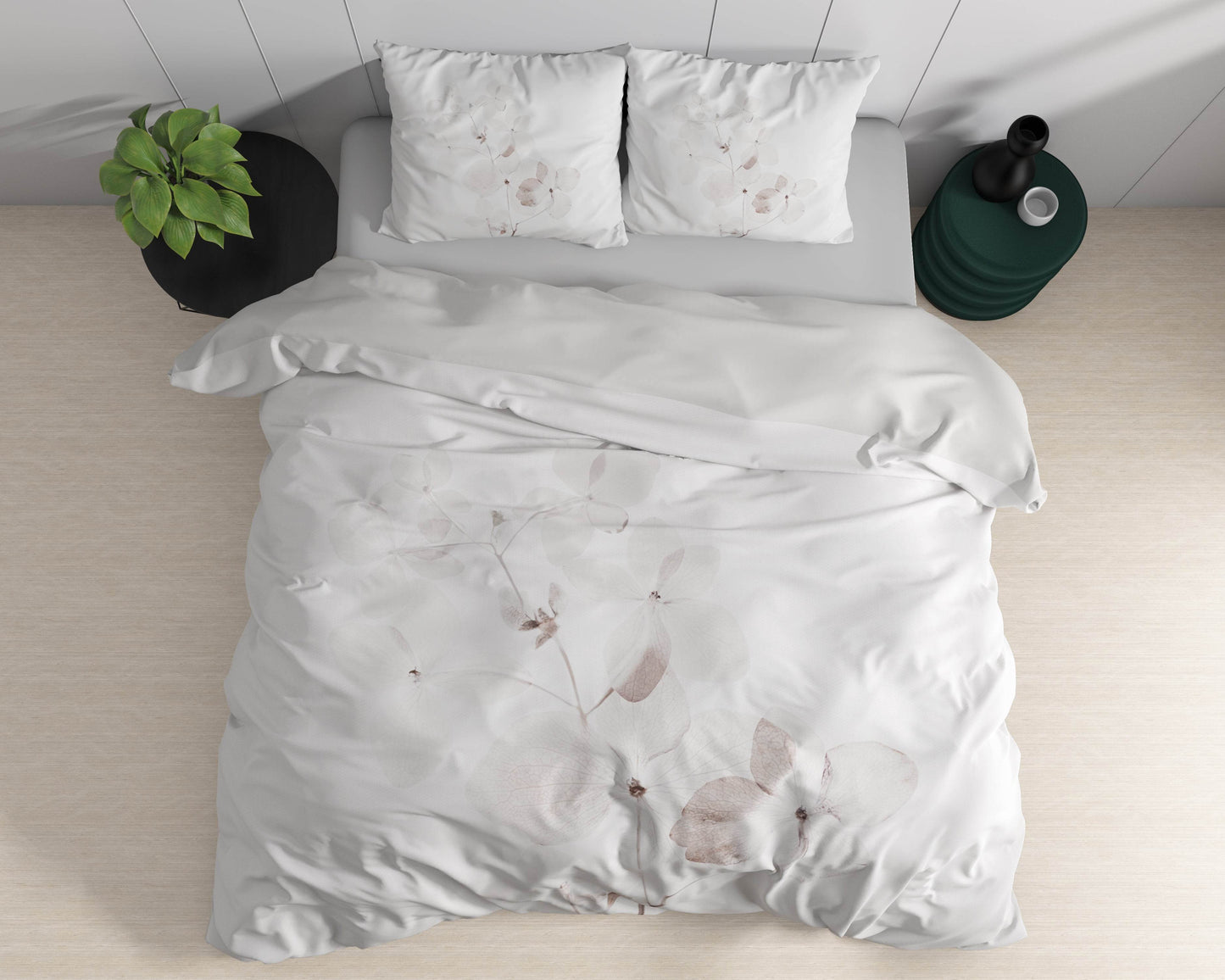 Bettbezug Dira Weiss 140 x 220 cm - Palo24
