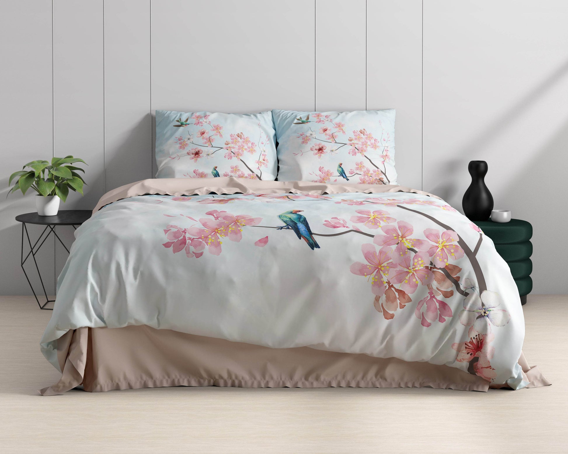 Bettbezug Layla blau 140 x 220 cm - Palo24