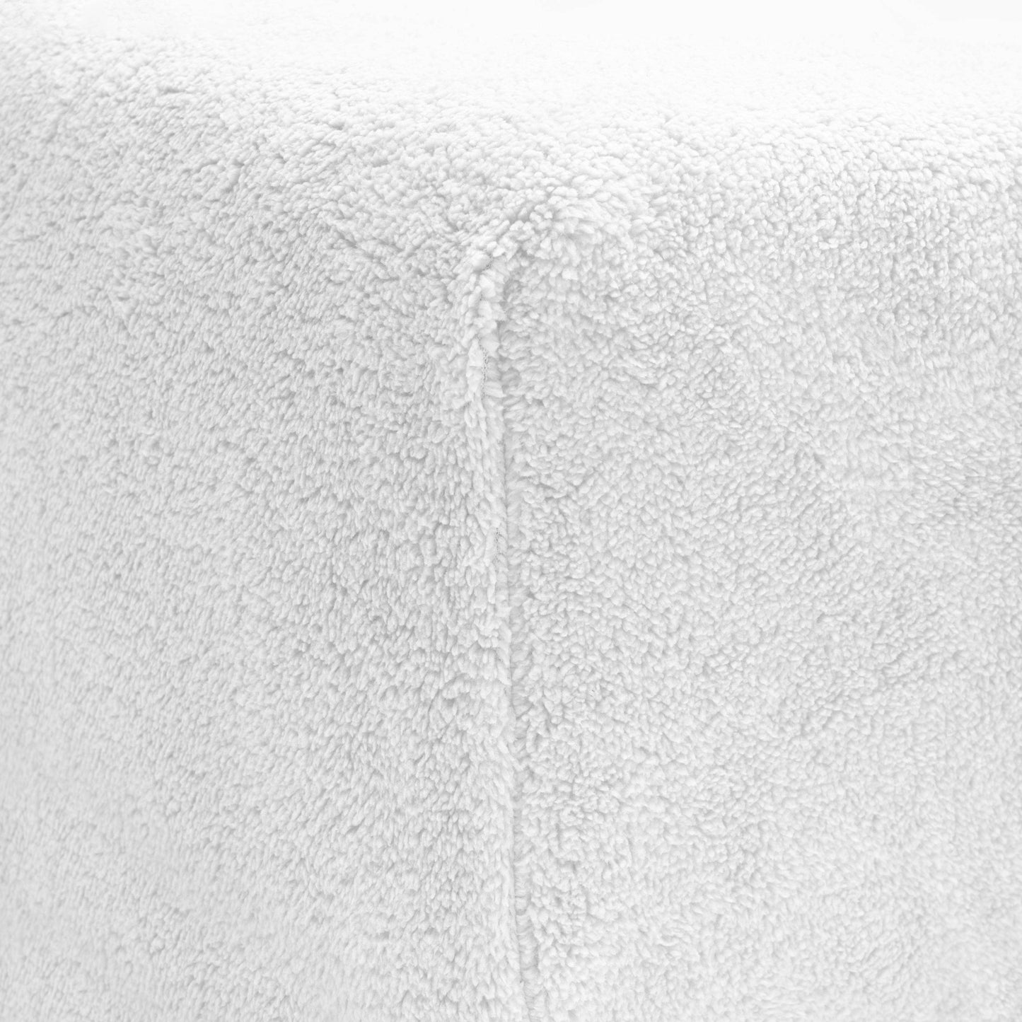 Teddy Spannbettlaken Weiss 160 x 200 cm - Palo24