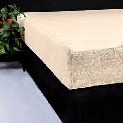 Teddy Spannbettlaken Taupe 160 x 200 cm - Palo24