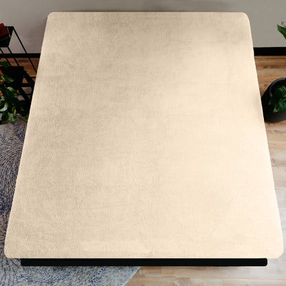 Teddy Spannbettlaken Taupe 180 x 200 cm - Palo24