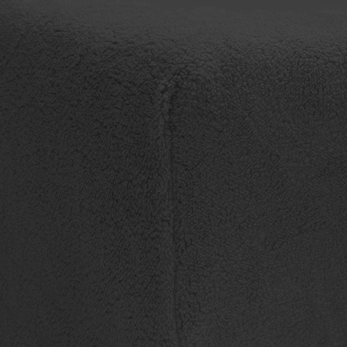 Teddy Spannbettlaken Anthrazit 90 x 200 cm - Palo24