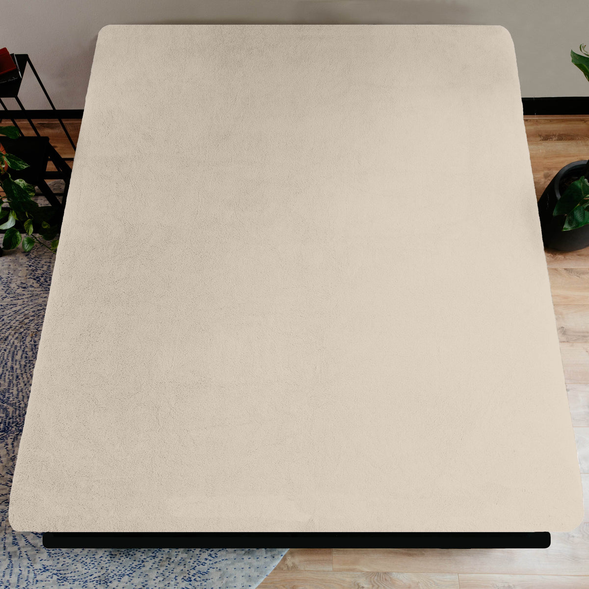 Teddy Spannbettlaken Creme 90 x 200 cm - Palo24