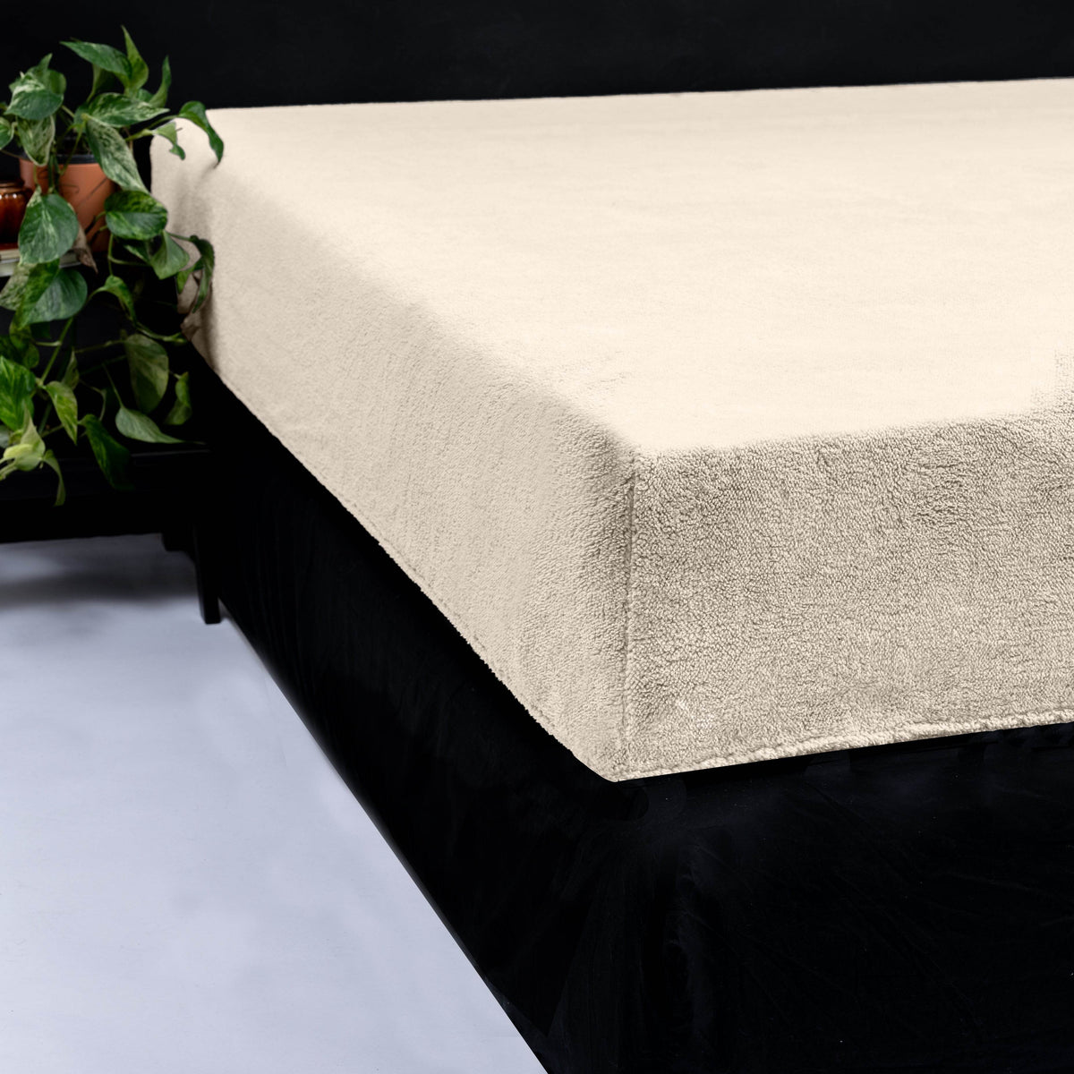 Teddy Spannbettlaken Creme 140 x 200 cm - Palo24