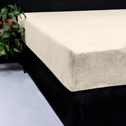Teddy Spannbettlaken Creme 140 x 200 cm - Palo24