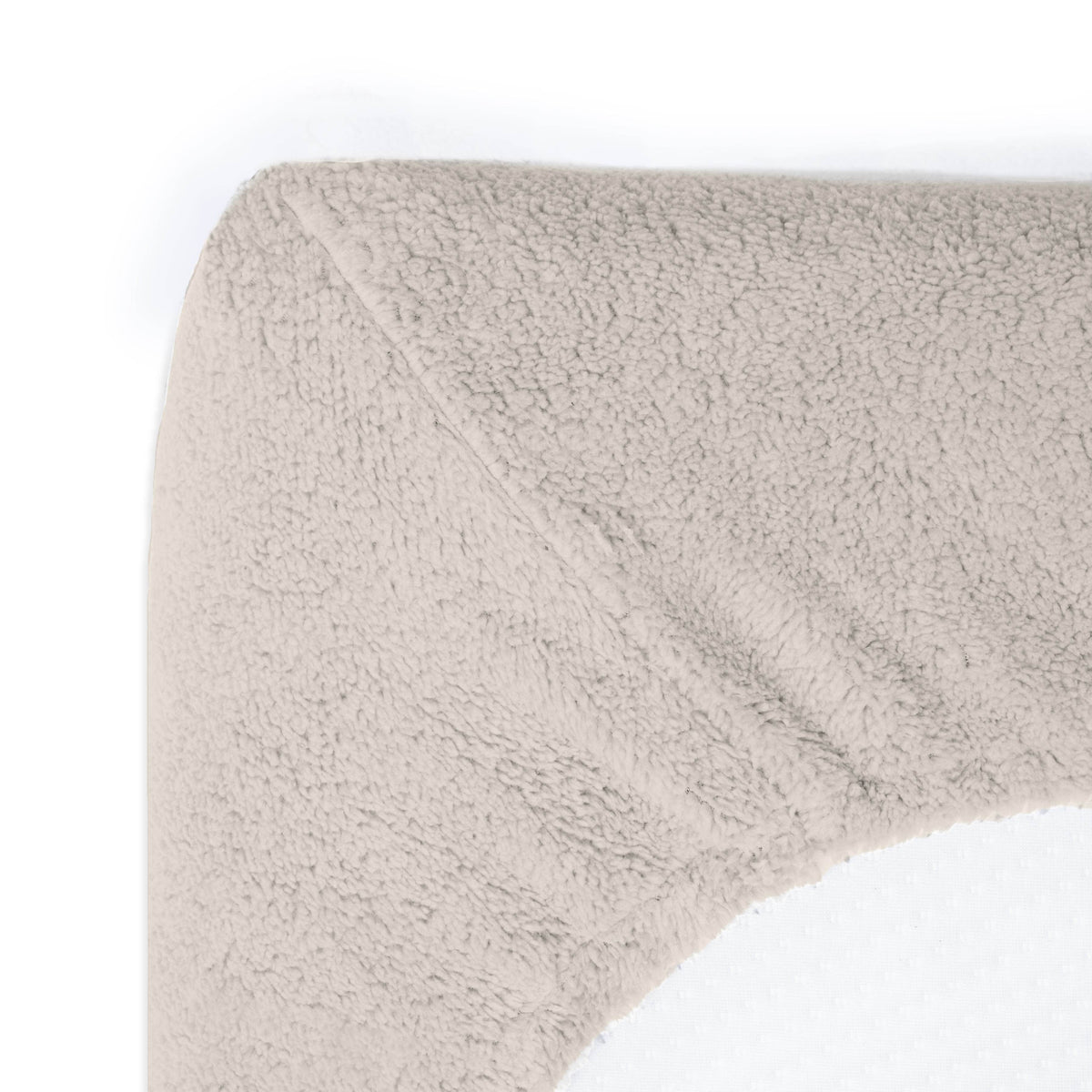 Teddy Spannbettlaken Creme 140 x 200 cm - Palo24