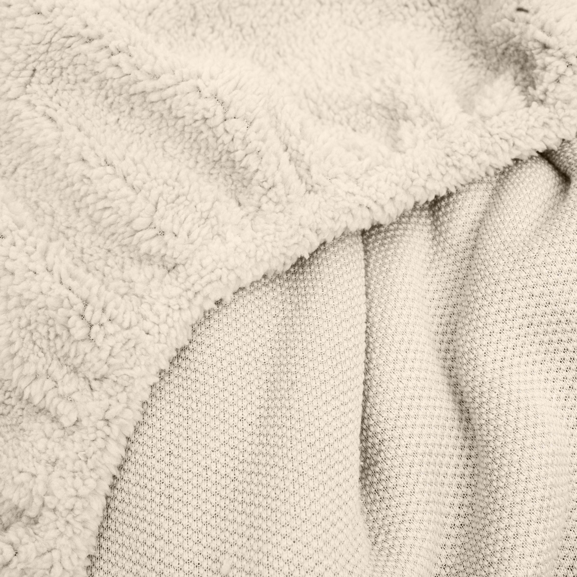 Teddy Spannbettlaken Creme 140 x 200 cm - Palo24