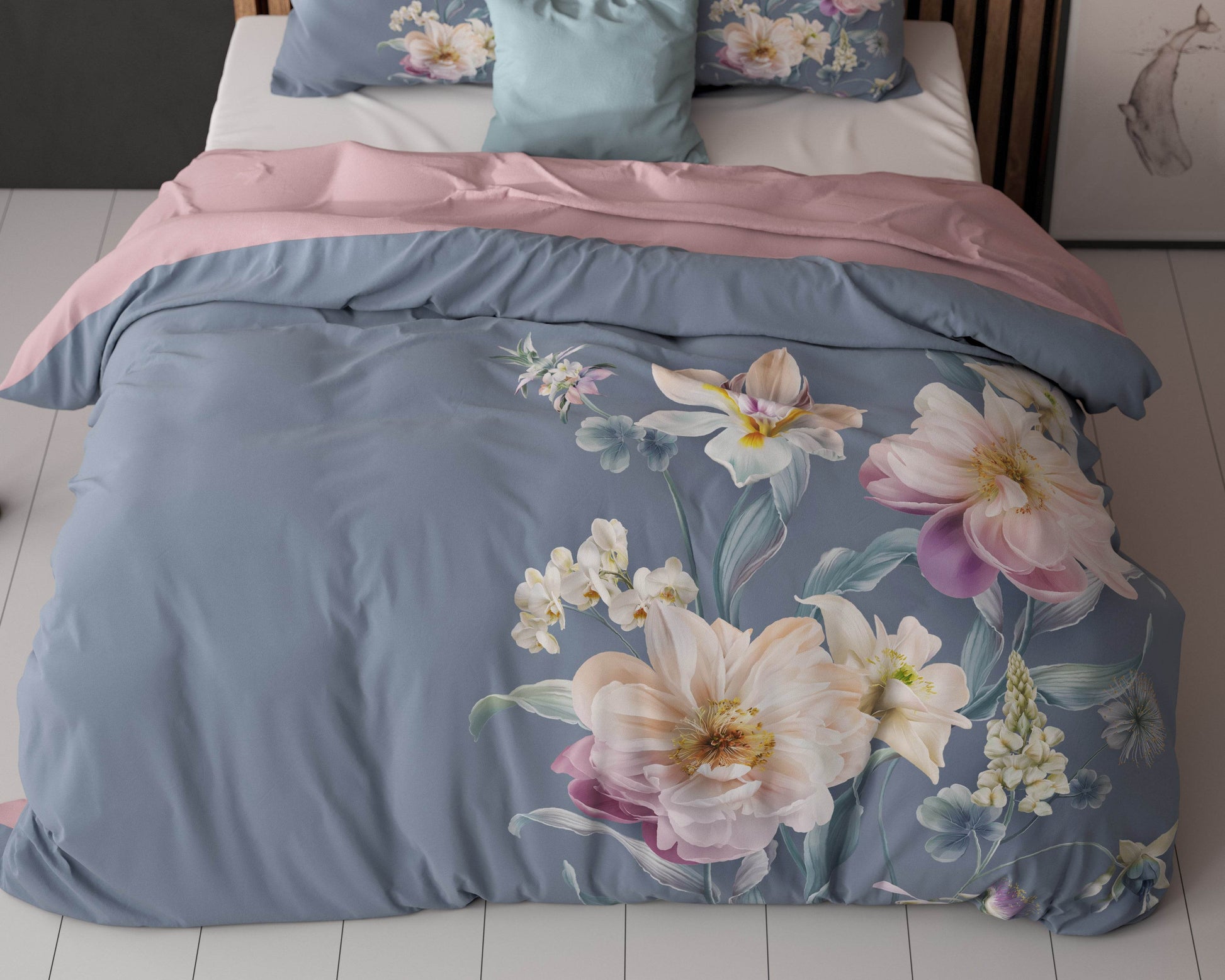 Bettbezug Gigi blau 140 x 200/220 cm - Palo24