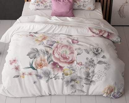 Bettbezug Isabeau Weiss 200 x 200/220 cm - Palo24