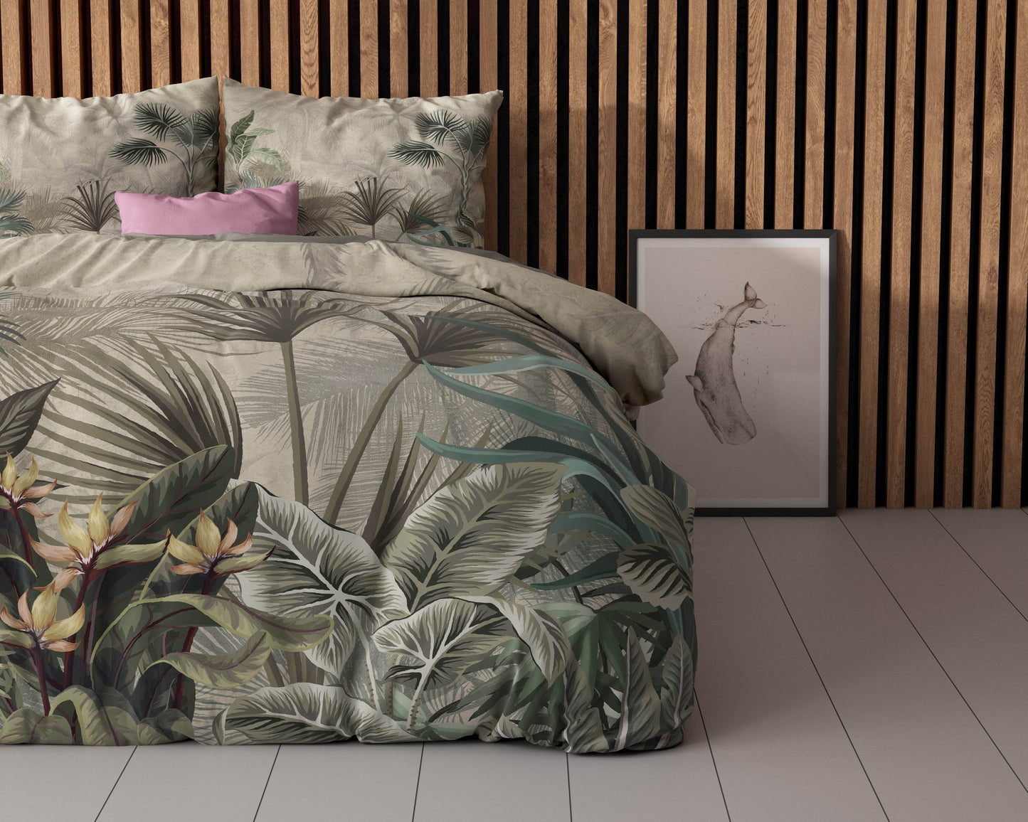 Bettbezug Macy Grün 240 x 200/220 cm - Palo24