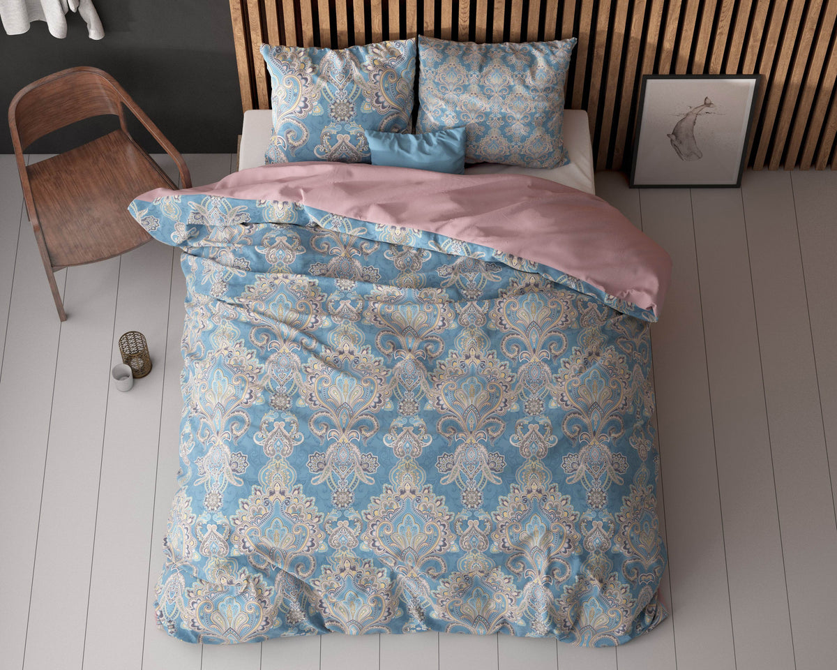 Bettbezug Giselle blau 140 x 200/220 cm - Palo24