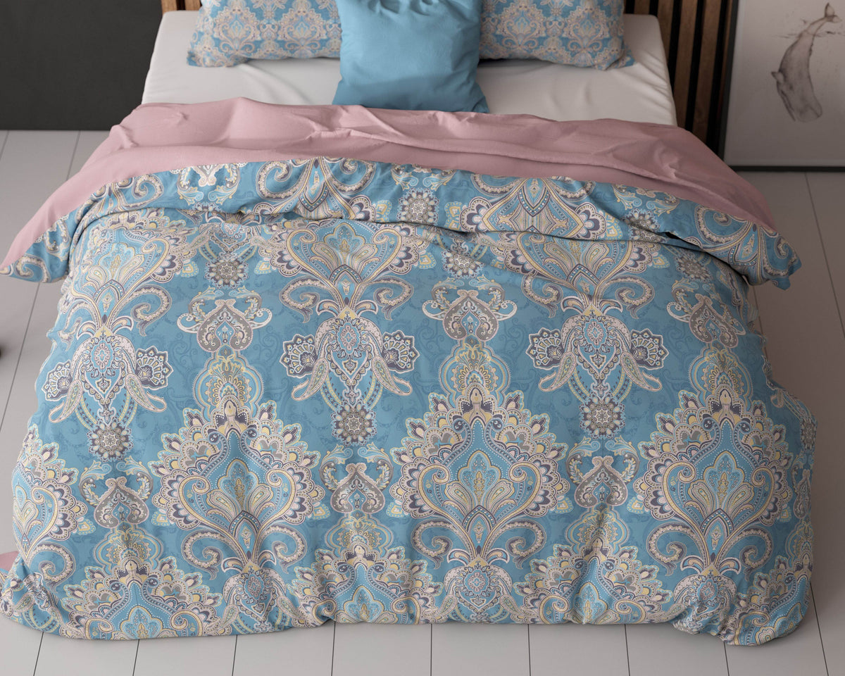 Bettbezug Giselle blau 200 x 200/220 cm - Palo24