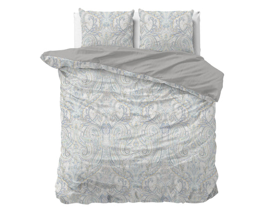 Bettbezug Cherine Grau 200 x 200/220 cm - Palo24