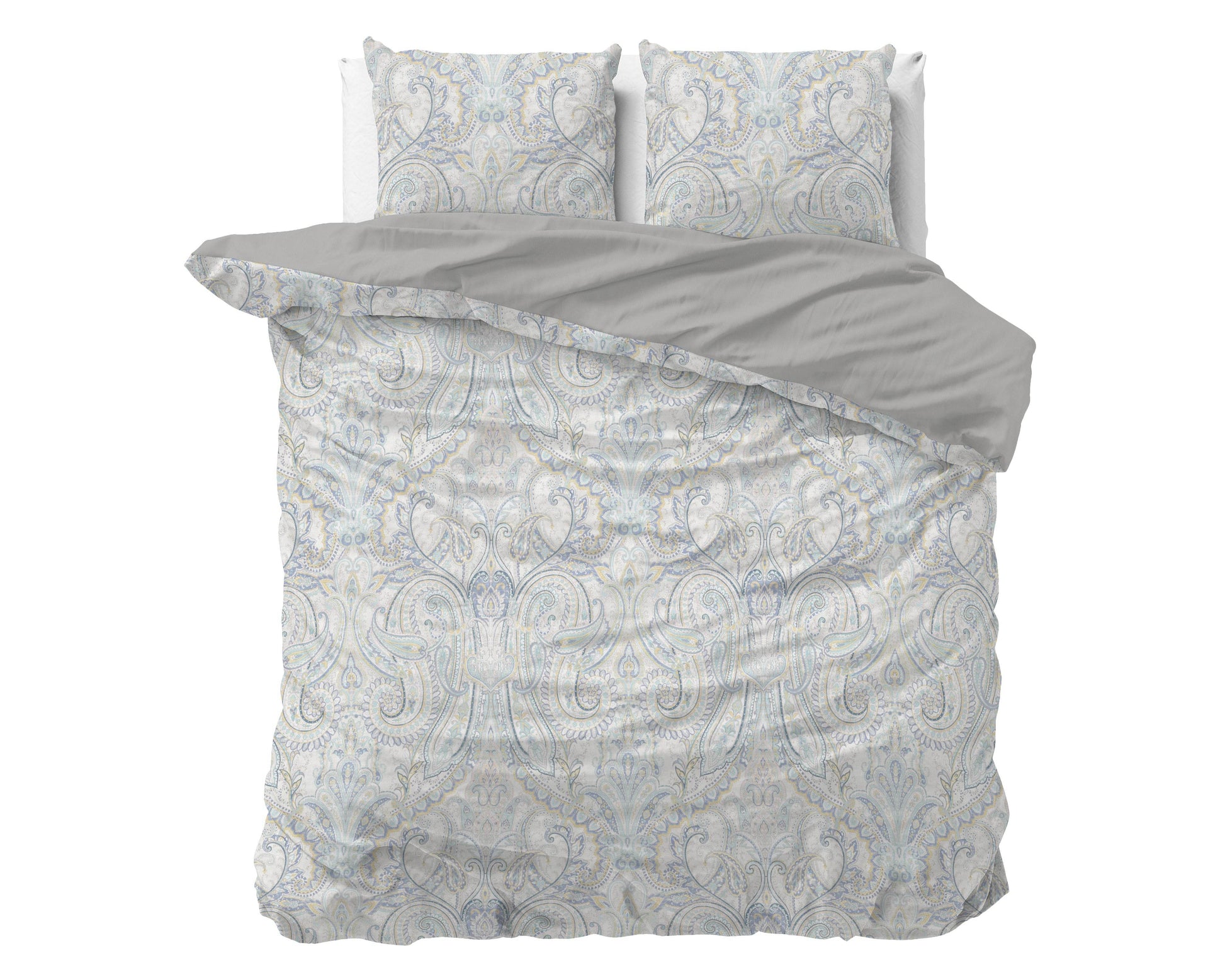 Bettbezug Cherine Grau 240 x 200/220 cm - Palo24