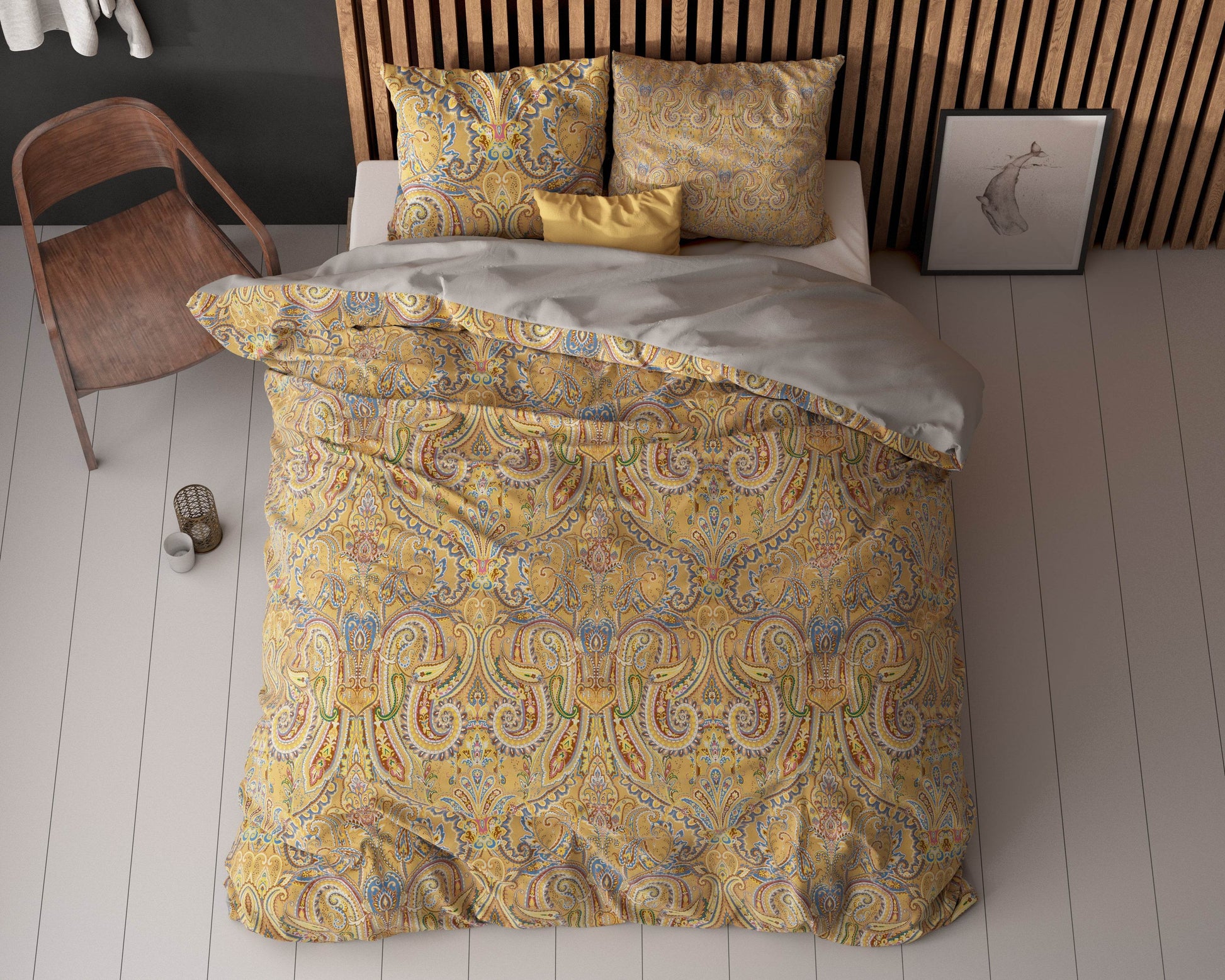 Bettbezug Emeline Gold 200 x 200/220 cm - Palo24