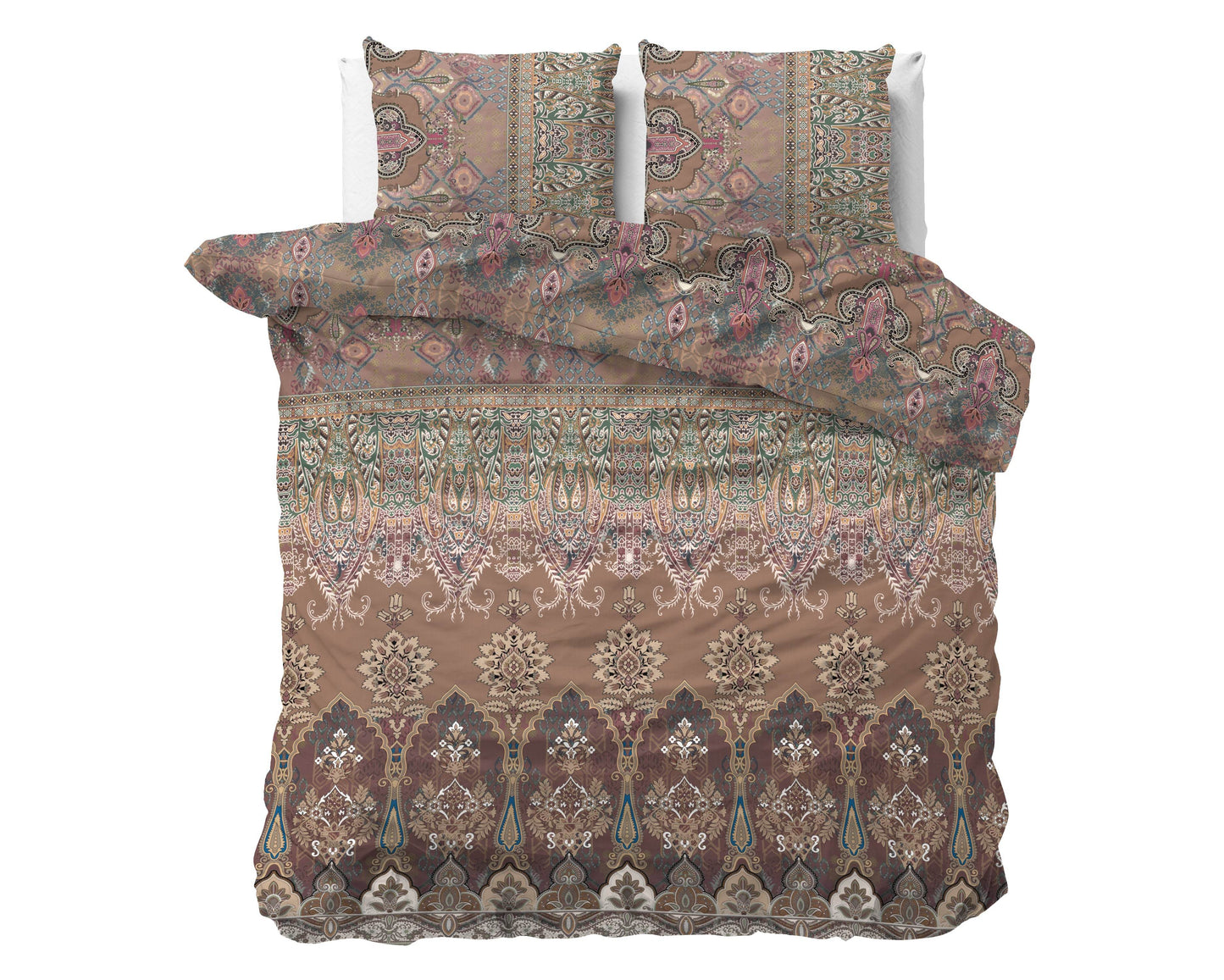 Bettbezug Berna Braun 200 x 200/220 cm - Palo24
