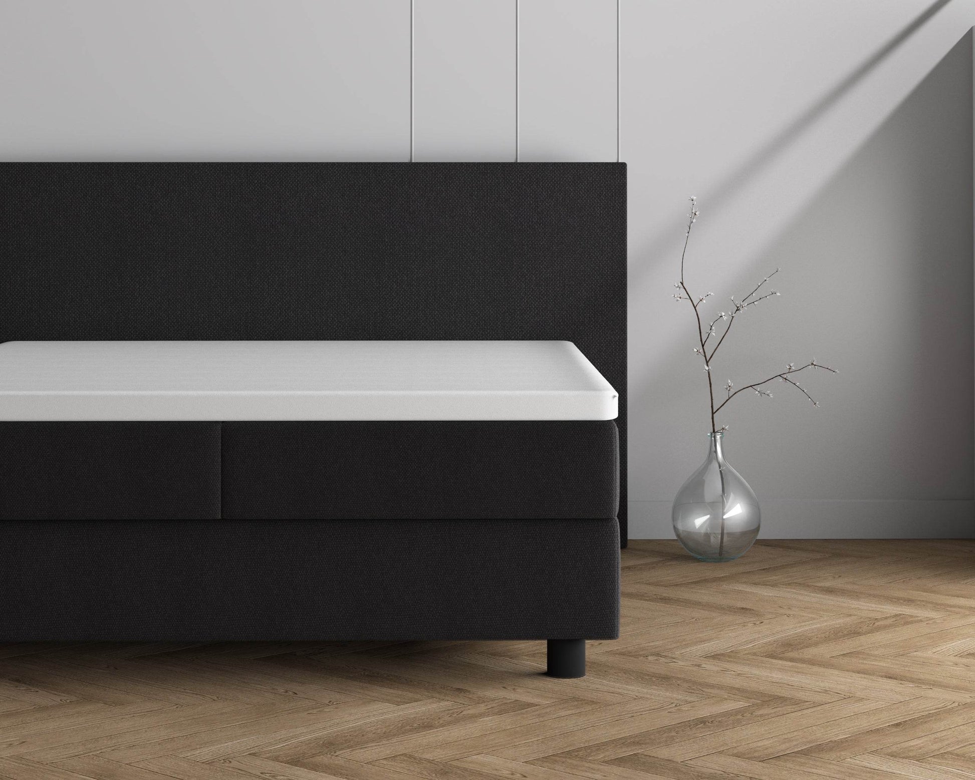 Doppelt Jersey 220 gr. Topper Spannbettlaken Weiss 160/180 x 200/220 cm - Palo24