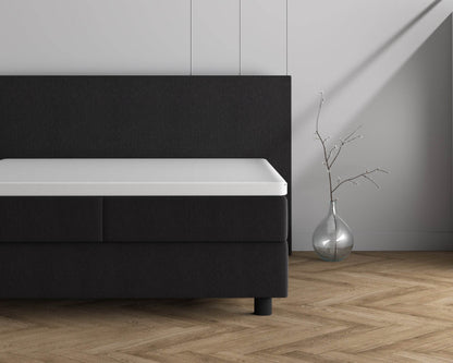 Doppelt Jersey 220 gr. Topper Spannbettlaken Weiss 160/180 x 200/220 cm - Palo24