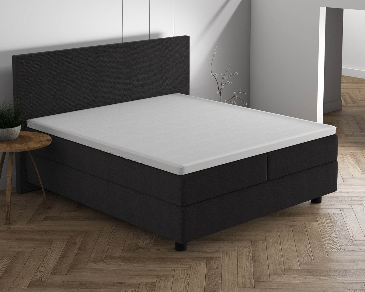 Doppelt Jersey 220 gr. Topper Spannbettlaken Weiss 160/180 x 200/220 cm - Palo24