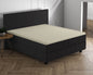 Doppelt Jersey 220 gr. Topper Spannbettlaken Creme 160/180 x 200/220 cm - Palo24