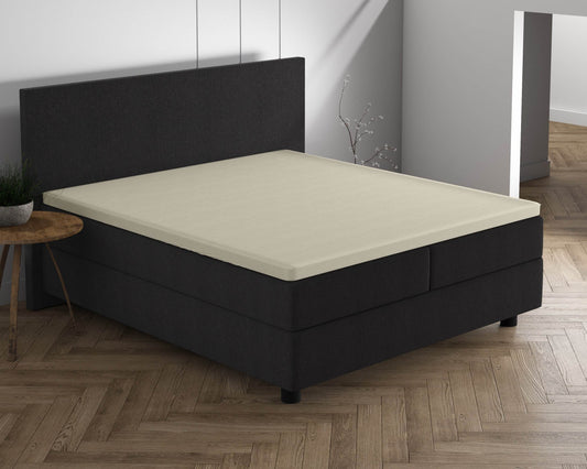 Doppelt Jersey 220 gr. Topper Spannbettlaken Creme 190/200 x 220/230 cm - Palo24