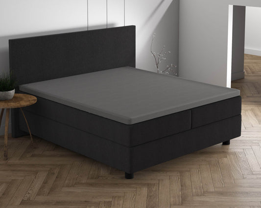 Doppelt Jersey 220 gr. Topper Spannbettlaken Grau 140 x 200/220 cm - Palo24