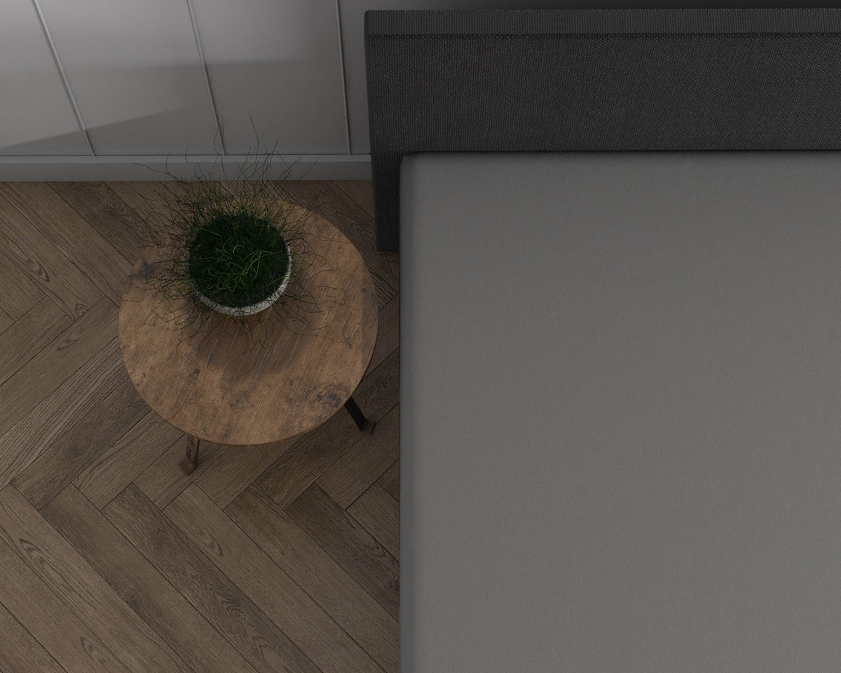Doppelt Jersey 220 gr. Topper Spannbettlaken Grau 140 x 200/220 cm - Palo24