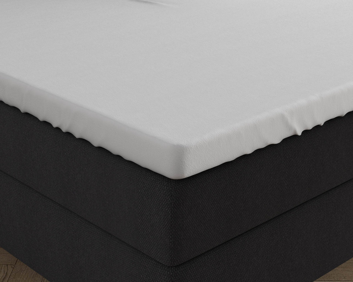 Doppelt Jersey 220 gr. Splittopper Spannbettlaken Weiss 160 x 200/220 cm - Palo24