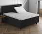 Doppelt Jersey 220 gr. Splittopper Spannbettlaken Weiss 180 x 200/220 cm - Palo24