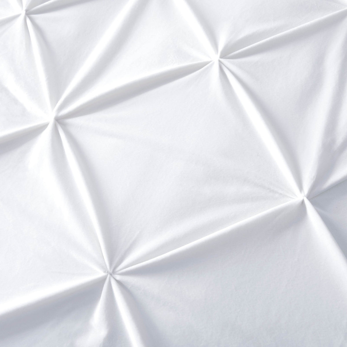 Bettbezug Samt Pintuck Weiss 140 x 200/220 cm - Palo24