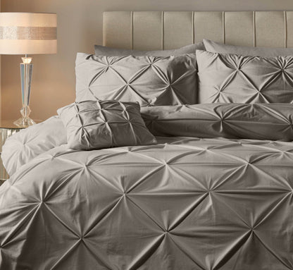 Bettbezug Samt Pintuck Sand 140 x 200/220 cm - Palo24