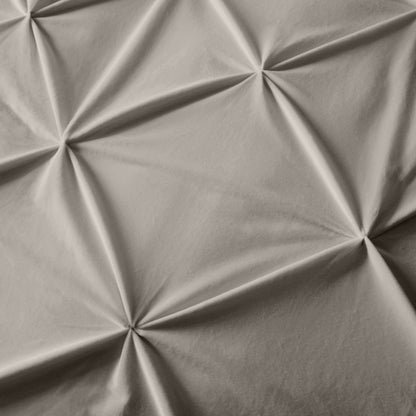 Bettbezug Samt Pintuck Sand 140 x 200/220 cm - Palo24