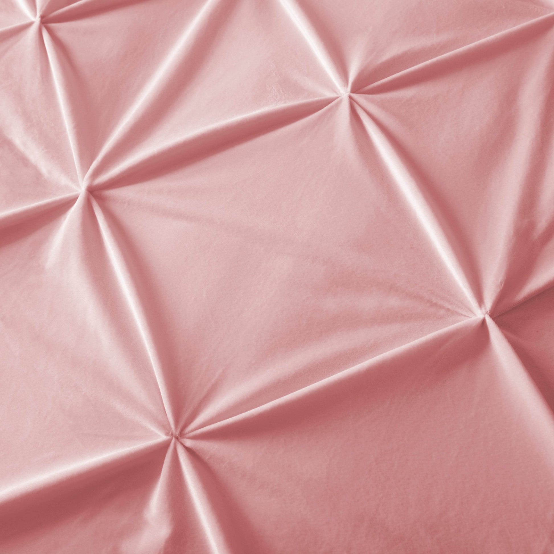 Bettbezug Samt Pintuck rosa 140 x 200/220 cm - Palo24