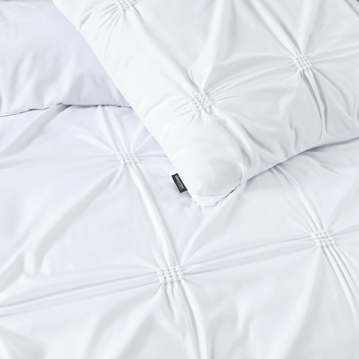 Bettbezug Punch pintuck Weiss 140 x 200/220 cm - Palo24