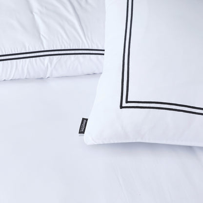Bettbezug Brata Weiss 140 x 200/220 cm - Palo24