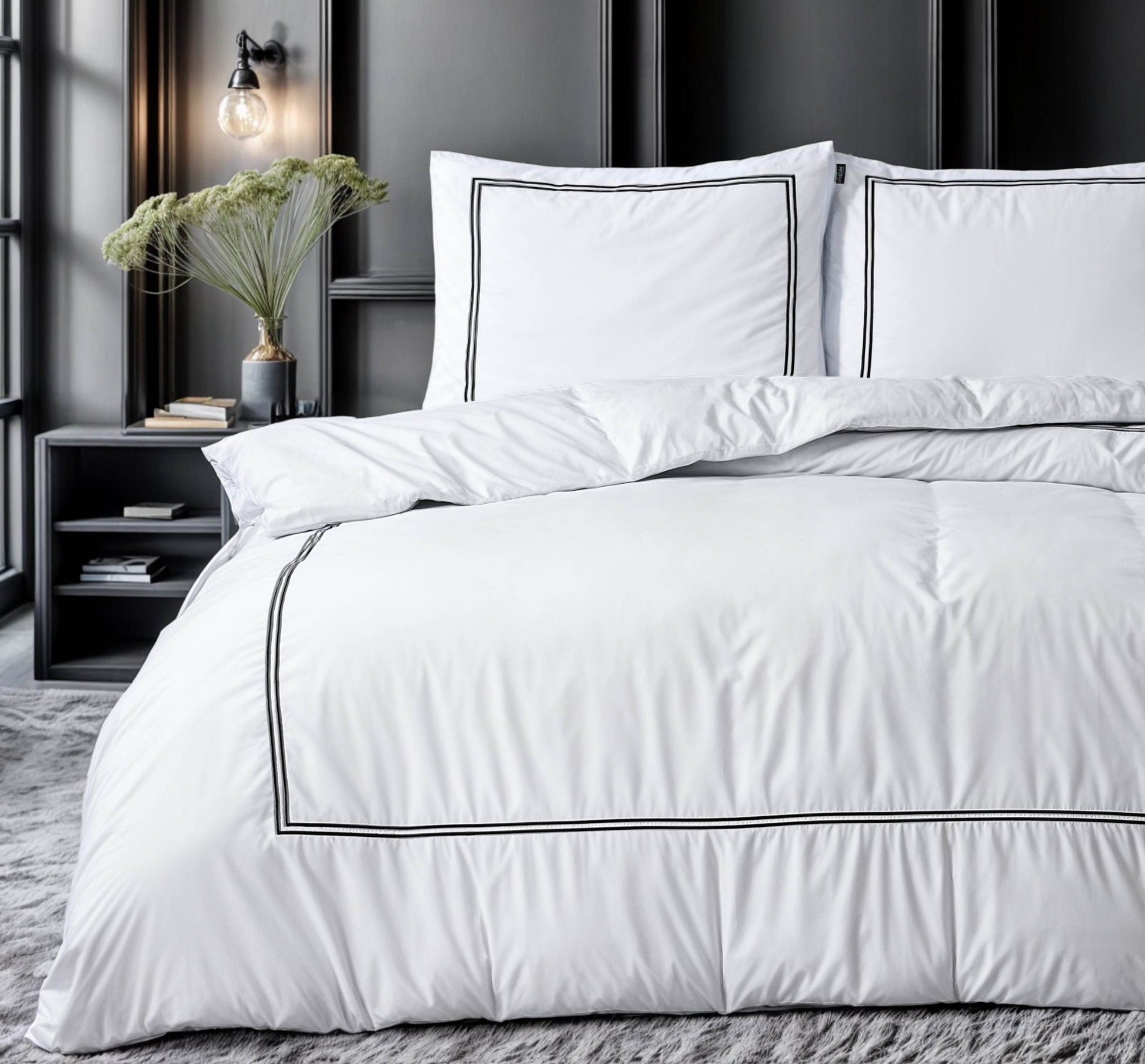 Bettbezug Brata Weiss 240 x 200/220 cm - Palo24