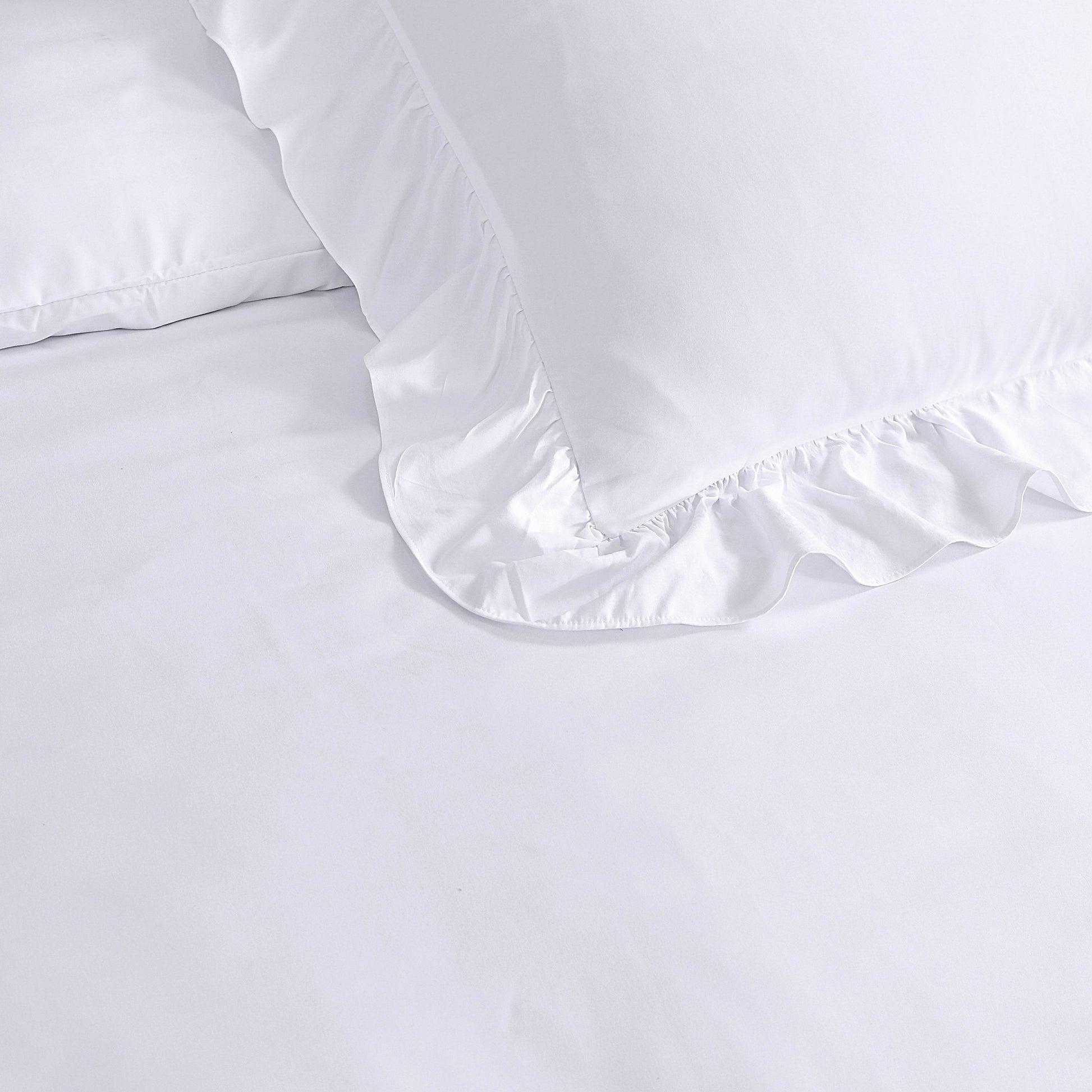 Bettbezug Ruffles Weiss 140 x 200/220 cm - Palo24