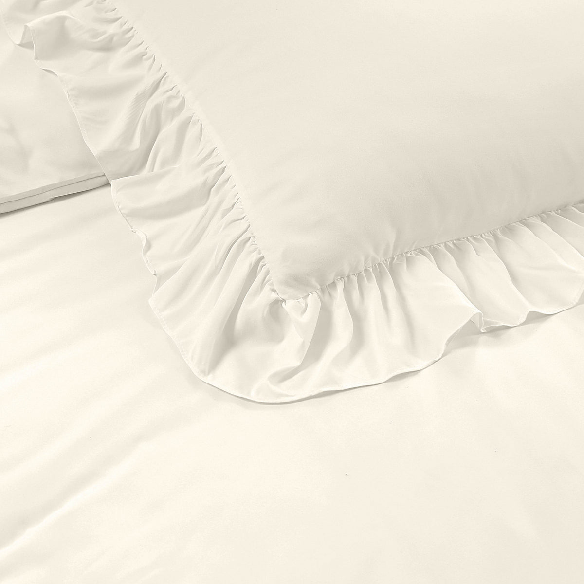 Bettbezug Ruffles Creme 140 x 200/220 cm - Palo24