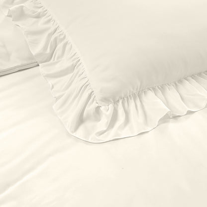 Bettbezug Ruffles Creme 140 x 200/220 cm - Palo24
