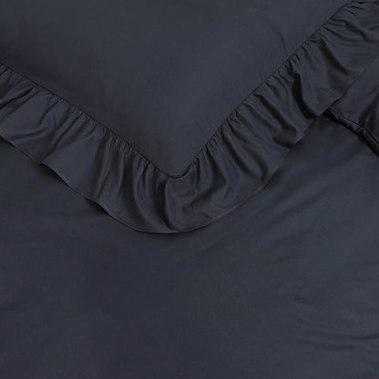 Bettbezug Ruffles Anthrazit 140 x 200/220 cm - Palo24