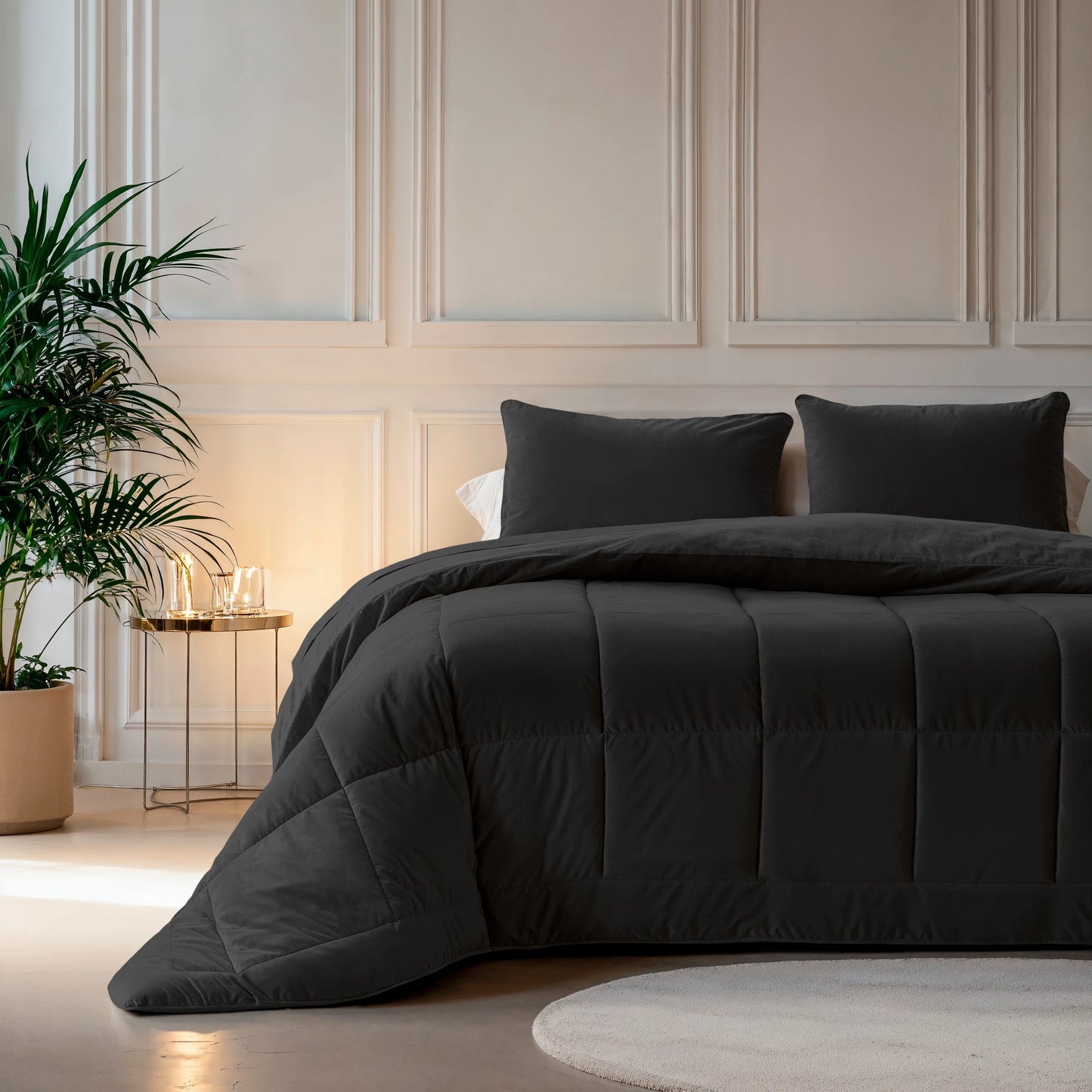 Lazy Velvet Bettdecke Schwarz