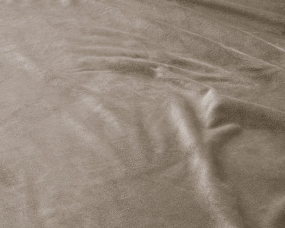 Samt-Spannbettlaken Taupe/Grau