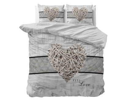 Home Is Heart Bettbezug 240x200/220 cm Weiss