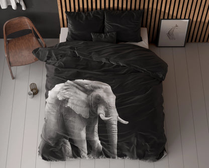 Elephant Bettbezug Schwarz