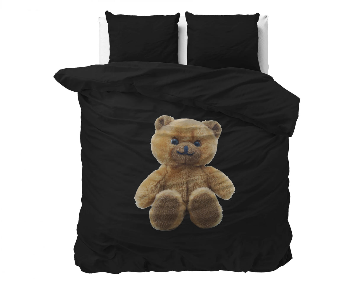 Brave Teddy Bettbezug 140x200/220 cm Schwarz