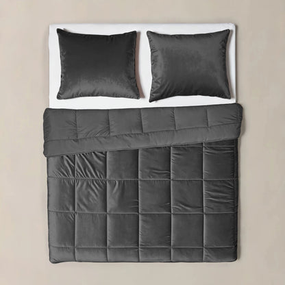 Lazy Velvet Bettdecke Anthrazit