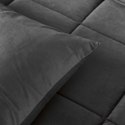 Lazy Velvet Bettdecke 140x200 cm Anthrazit