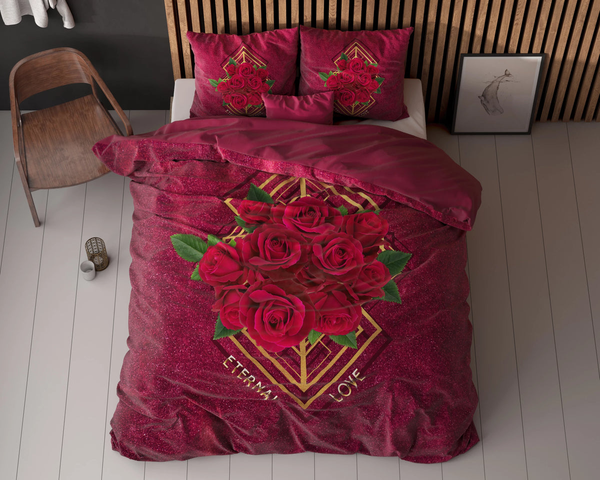 Eternal love Bettbezug Rot