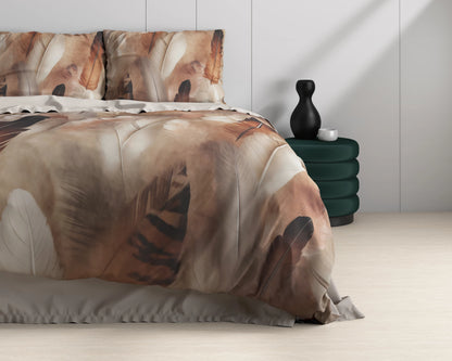 Feathura Bettbezug Taupe