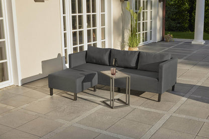 3tlg. Gartenlounge Set Anthrazit/Sooty - Palo24